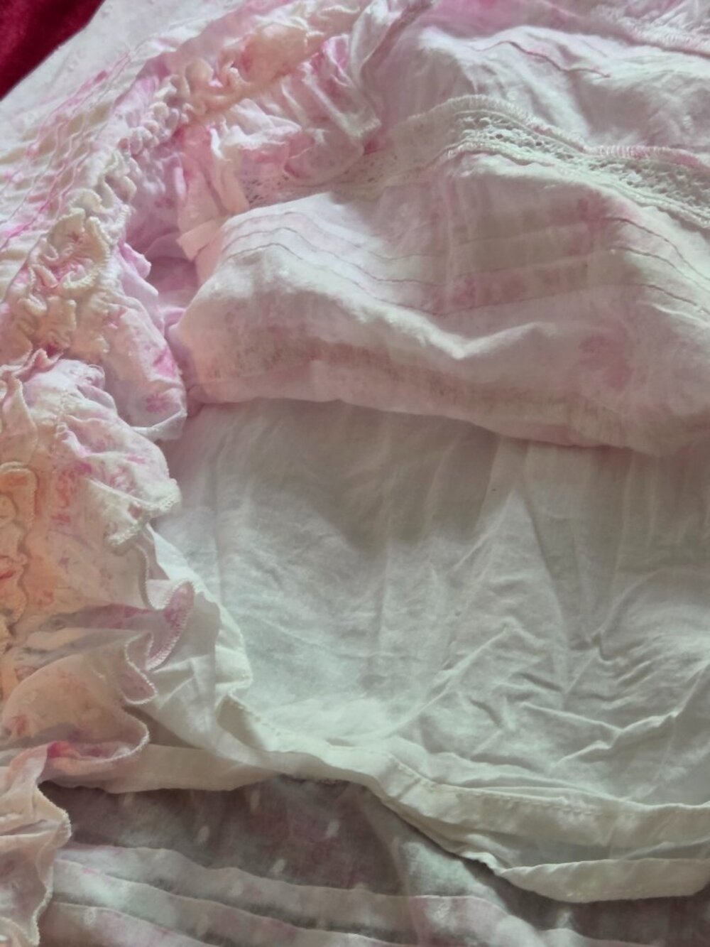 GORGEOUS COTTON AND LACE PINK COTTON CANDY MAXI XS-S - Picture 5 of 5